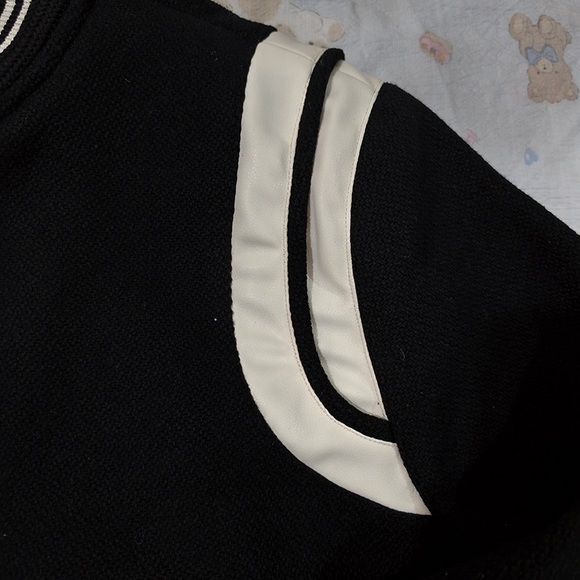 Saint Laurent Black Baseball Jacket - Picture 4 of 12